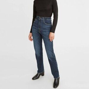 Levi s 70 s High Slim Straight Vintage Inspired Dark Wash Jeans Sz 29 29